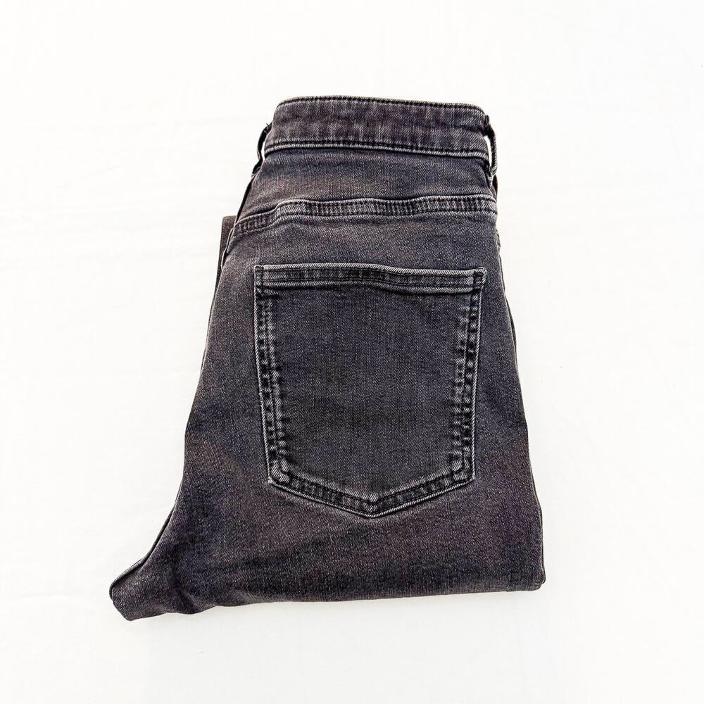COS Slim Straight Mid Rise Ankle Length Gray Black Denim Jeans Size 27